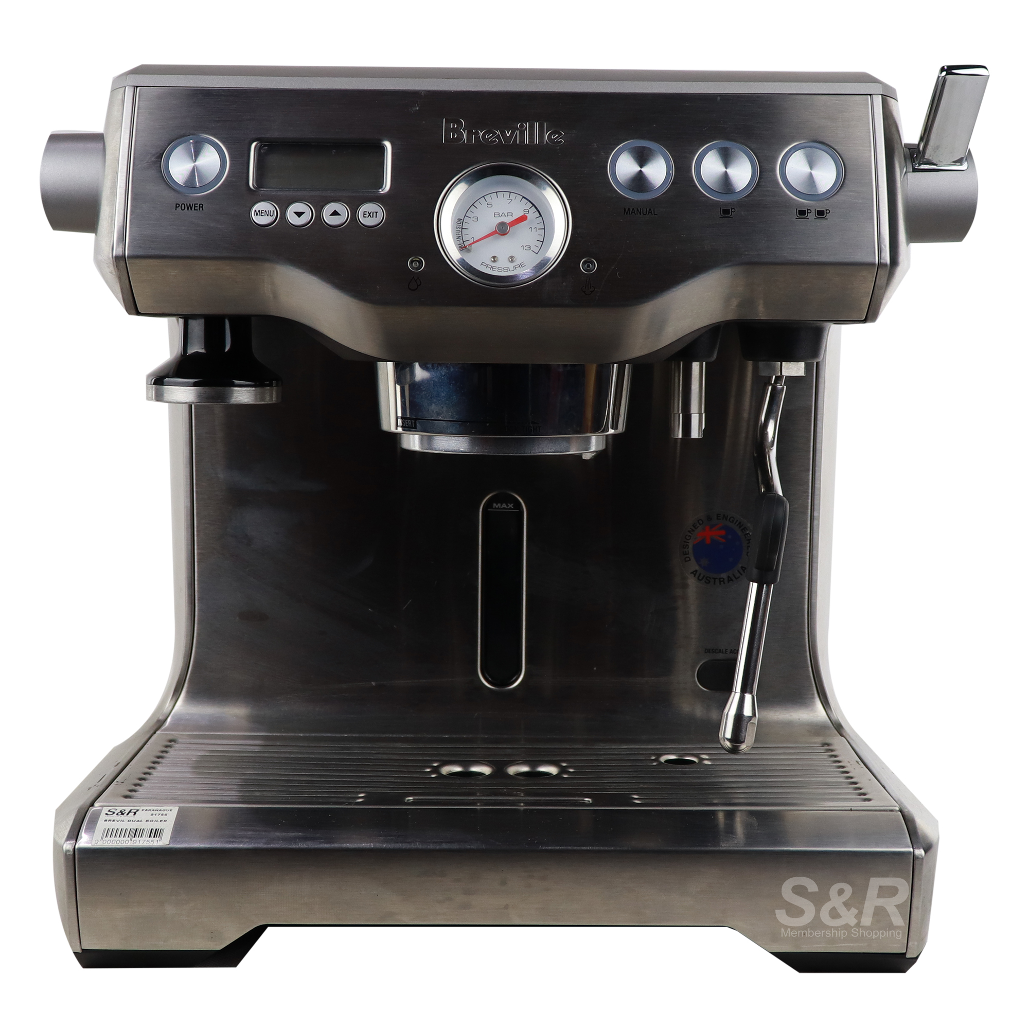 Breville the Dual Boiler Coffee Maker with Milk Boiler BES920
